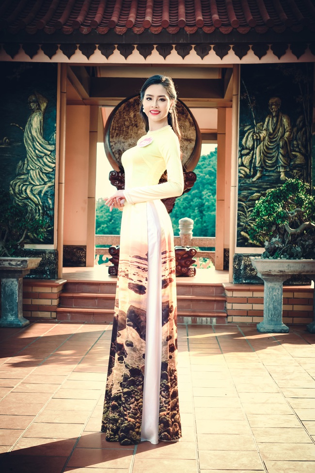Ngắm thí sinh Hoa hậu Biển 2016 khoe sắc với áo dài truyền thống - Ảnh 19.