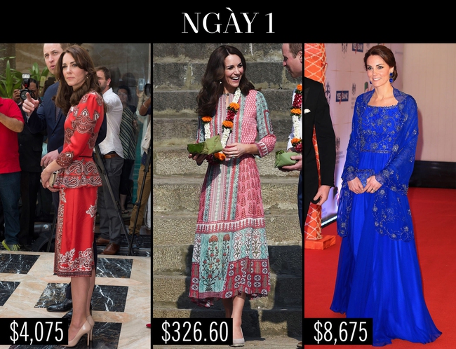Công nương Kate chi hơn 1 tỉ VNĐ cho 17 bộ đồ trong tuần công du - Ảnh 1.