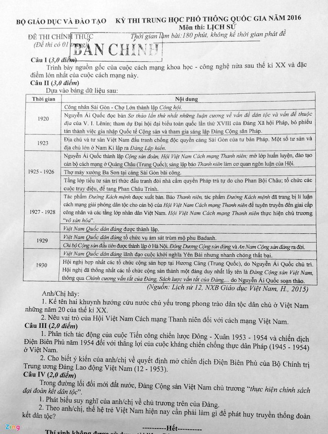 Hoàn thành môn Sử nhẹ nhàng với những câi hỏi tư duy thực tế - Ảnh 4.