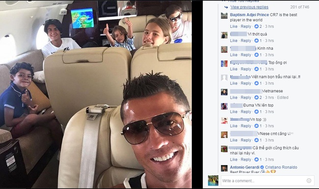Fan Việt làm loạn trang facebook của Ronaldo - Ảnh 2.