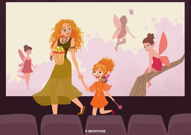 Bộ tranh: Bạn t&acirc;m giao tốt nhất của con g&aacute;i ch&iacute;nh l&agrave; mẹ m&igrave;nh! - Ảnh 1.