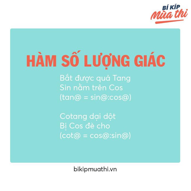 Dễ như học thuộc công thức lượng giác bằng thơ! - Ảnh 2.