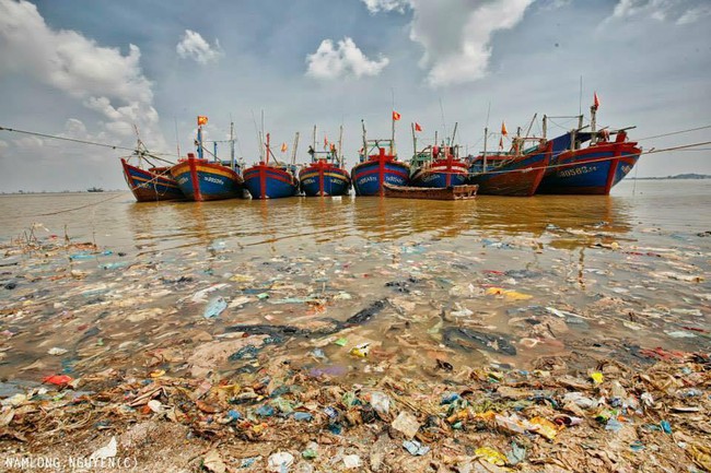 Bức ảnh rác bay đầy trời ở bãi biển Thanh Hoá khiến ai cũng giật mình! - Ảnh 4.