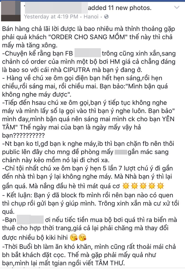 Chuyện những dân chơi đặt mua đồ nhưng thản nhiên... quên trả tiền - Ảnh 3.