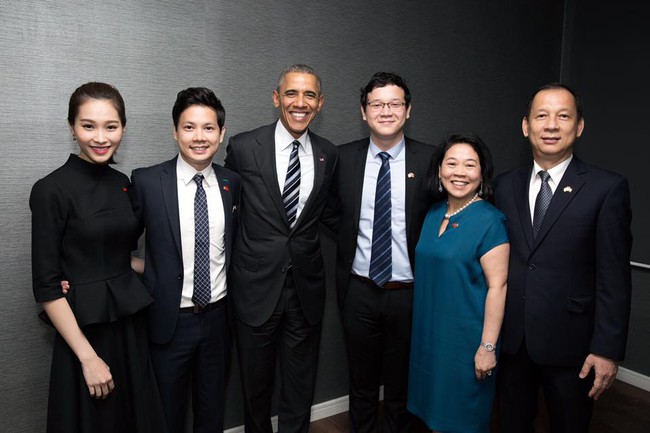 Hoa hậu Thu Thảo cảm ơn bạn trai v&igrave; cơ hội diện kiến Tổng thống Obama - Ảnh 2.