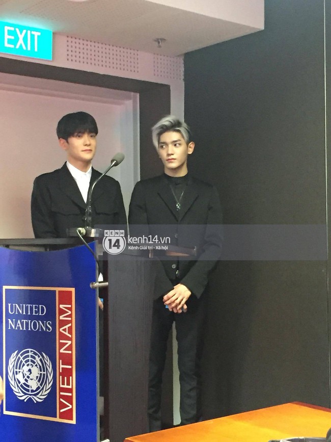 Cận cảnh nhan sắc Taeyong - Jaehyun (NCT-U) v&agrave; Luna f(x) tại buổi họp b&aacute;o - Ảnh 6.