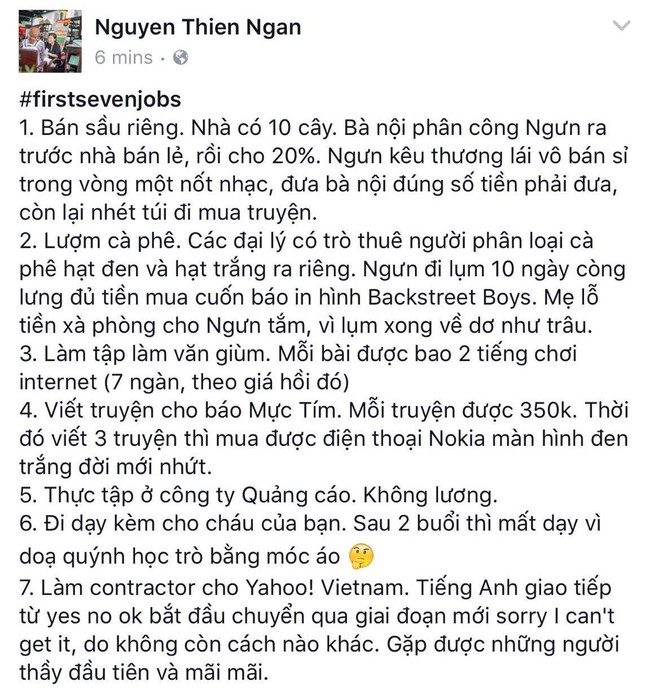 Kể về 7 công việc đầu tiên trong đời - Trào lưu mới khiến ai cũng muốn được trút nỗi lòng! - Ảnh 1.