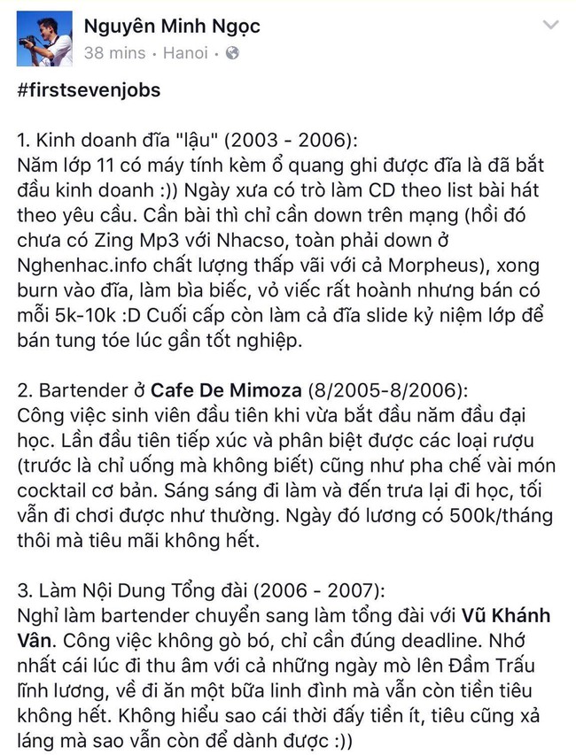 Kể về 7 công việc đầu tiên trong đời - Trào lưu mới khiến ai cũng muốn được trút nỗi lòng! - Ảnh 8.