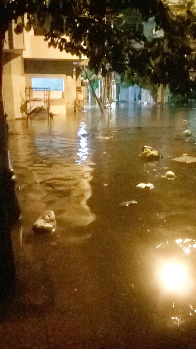 Sau trận mưa lớn kéo dài, người dân Đà Nẵng bì bõm lội nước trong đêm - Ảnh 8.