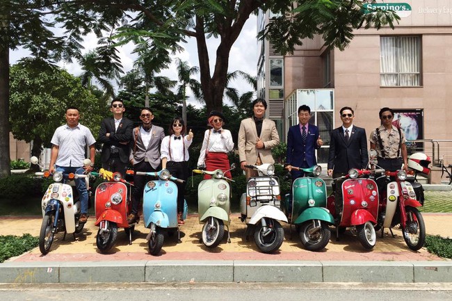 Nguyên dàn mặc chất, cưỡi vespa cổ trên phố Sài Gòn: Quá nhiều cái đẹp trong một tấm hình! - Ảnh 26.