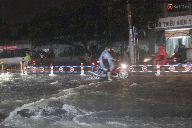 Sài Gòn lại mưa rất to, hàng loạt cây xanh và trụ điện ngã đổ tại Trung tâm quận 1 - Ảnh 5.