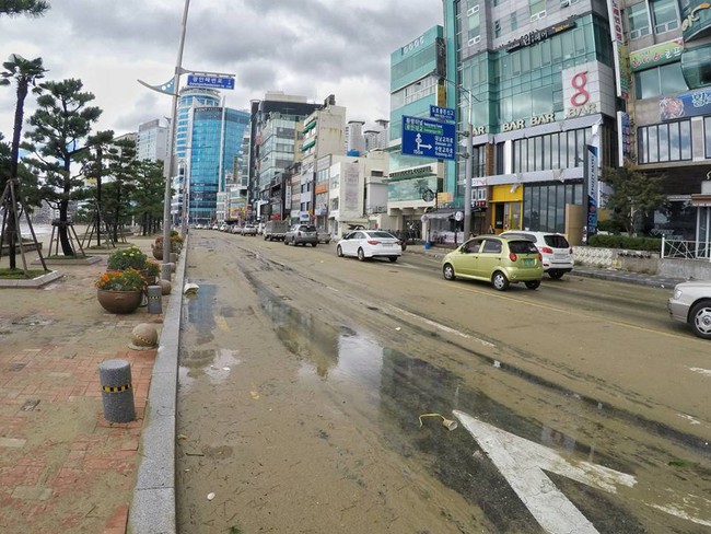 Cảnh tượng ngập lụt, đổ nát kinh hoàng sau bão tại siêu đô thị Busan của Hàn Quốc - Ảnh 22.