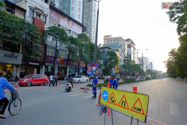 Hà Nội: Đường Kim Mã bị chặn một chiều, chuẩn bị thi công Metro - Ảnh 1.