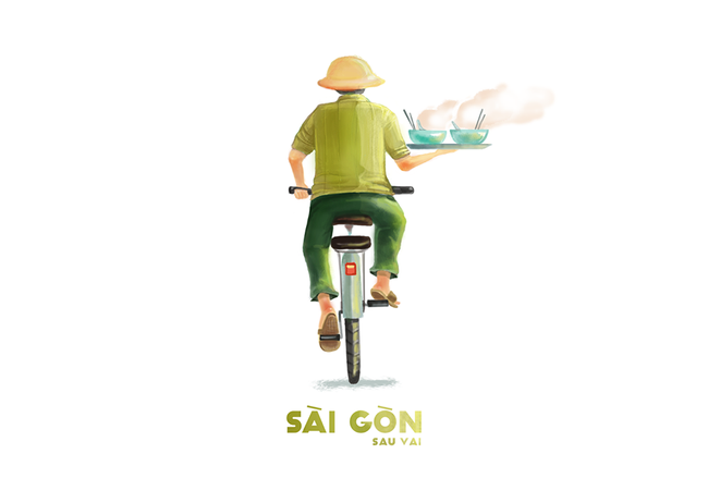 Bộ tranh Sài Gòn sau vai: Khi Sài Gòn thu bé lại chỉ bằng vài bờ vai! - Ảnh 8.