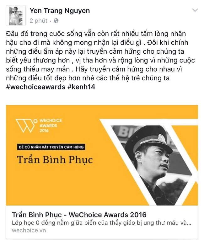 Tiếp nối Thu Thảo, câu chuyện thầy giáo bị ung thư và lớp học 0 đồng lay động đến hàng loạt trái tim nghệ sĩ - Ảnh 7.