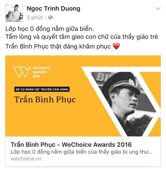 Tiếp nối Thu Thảo, câu chuyện thầy giáo bị ung thư và lớp học 0 đồng lay động đến hàng loạt trái tim nghệ sĩ - Ảnh 10.