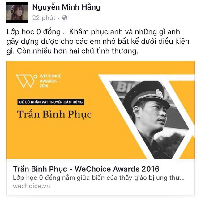 Tiếp nối Thu Thảo, câu chuyện thầy giáo bị ung thư và lớp học 0 đồng lay động đến hàng loạt trái tim nghệ sĩ - Ảnh 11.