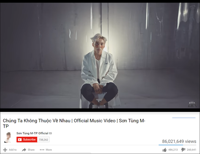 Sơn Tùng M-TP giờ còn vượt cả Justin Bieber: Sở hữu MV trong top bị Dislike nhiều nhất 2016 - Ảnh 2.