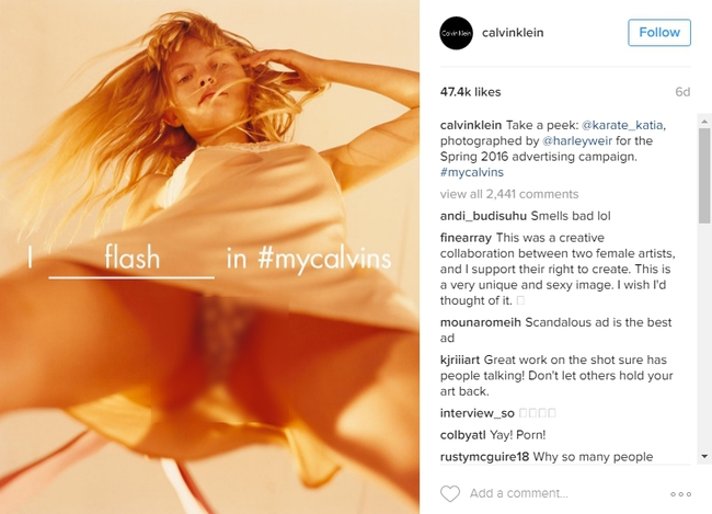 Calvin Klein khiến d&acirc;n t&igrave;nh ph&aacute;t hoảng với ảnh chụp dưới v&aacute;y người mẫu - Ảnh 1.