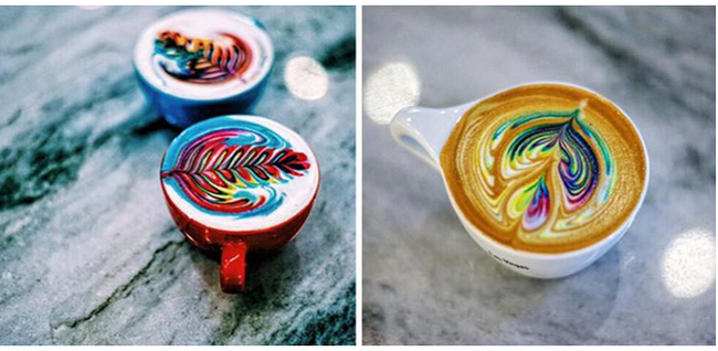Những ly latte cầu vồng đẹp ng&acirc;y ngất nh&igrave;n l&agrave; m&ecirc; - Ảnh 3.