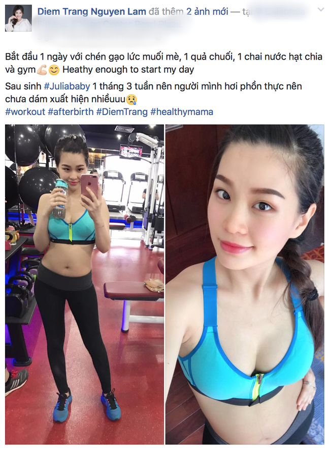 Chỉ hơn một th&aacute;ng sau khi sinh, &Aacute; hậu Diễm Trang đ&atilde; lấy lại v&oacute;c d&aacute;ng thon gọn - Ảnh 1.