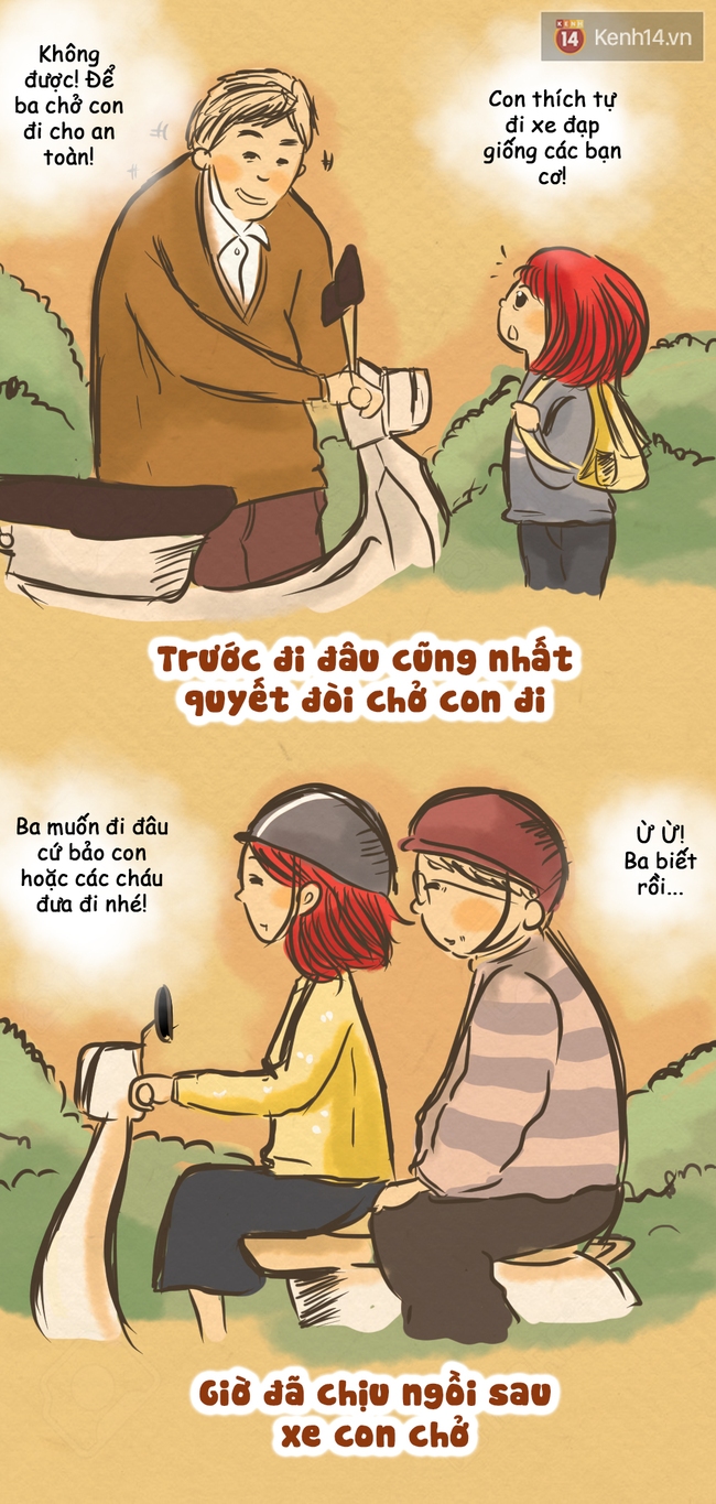 Bộ tranh: Rồi cũng đến l&uacute;c ch&uacute;ng ta giật m&igrave;nh thảng thốt, rằng bố mẹ đ&atilde; gi&agrave;... - Ảnh 3.