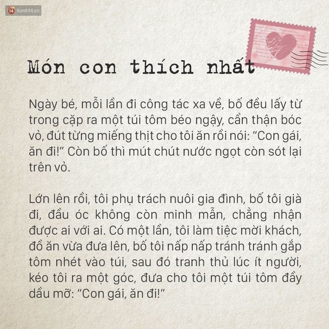 Ngày của bố, hãy đọc những mẩu chuyện rất nhỏ này để thấy thương bố nhiều hơn - Ảnh 3.