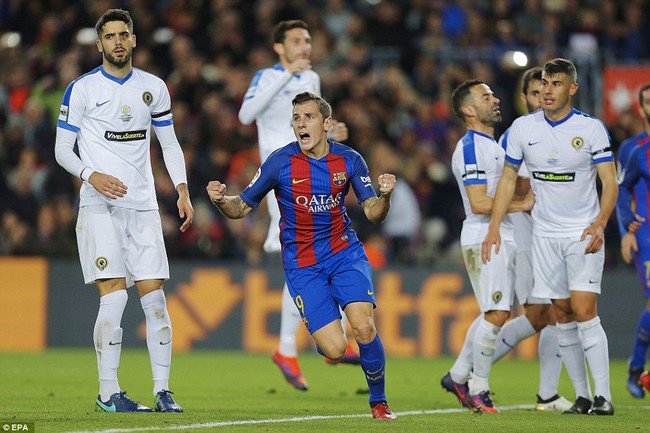 Bộ ba Messi-Suarez-Neymar ngồi ngoài, Barca vẫn giành chiến thắng 7 sao - Ảnh 6.