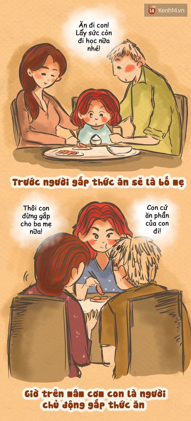 Bộ tranh: Rồi cũng đến l&uacute;c ch&uacute;ng ta giật m&igrave;nh thảng thốt, rằng bố mẹ đ&atilde; gi&agrave;... - Ảnh 5.