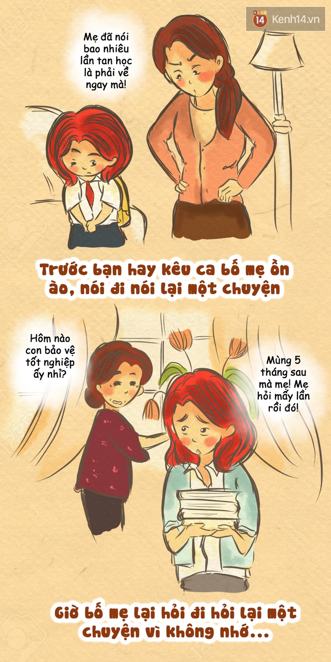 Bộ tranh: Rồi cũng đến l&uacute;c ch&uacute;ng ta giật m&igrave;nh thảng thốt, rằng bố mẹ đ&atilde; gi&agrave;... - Ảnh 6.