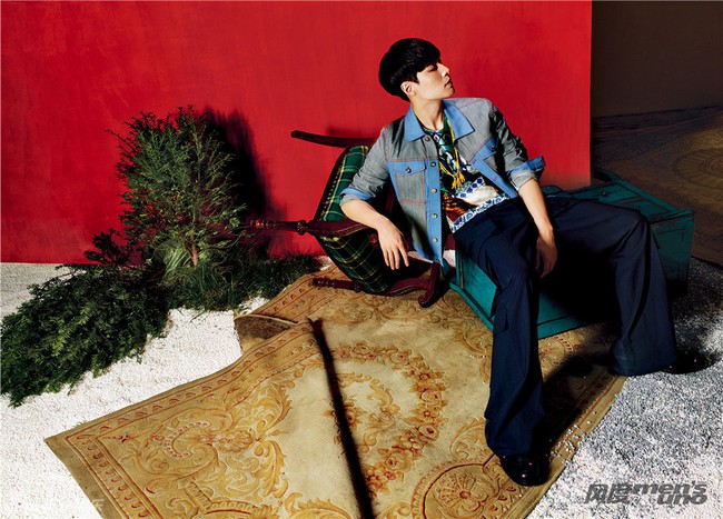 Lay (EXO) x&oacute;a tan vẻ ngơ ngốc bằng loạt ảnh cool ngầu tr&ecirc;n tạp ch&iacute; - Ảnh 7.