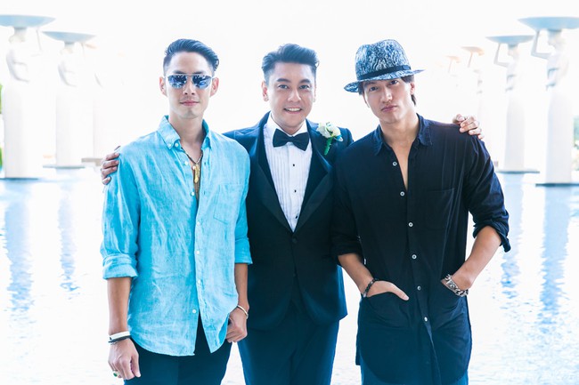 Ng&ocirc; Kiến H&agrave;o - Ng&ocirc;n Thừa H&uacute;c bất ngờ kho&aacute;c tay nhau xuất hiện tại đ&aacute;m cưới Chu Hiếu Thi&ecirc;n - Ảnh 7.