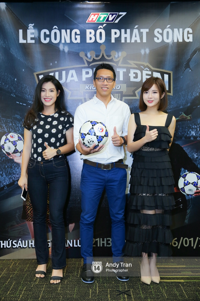 Hot girl Tú Linh M.U cực xinh trong buổi ra mắt gameshow bóng đá - Ảnh 8.