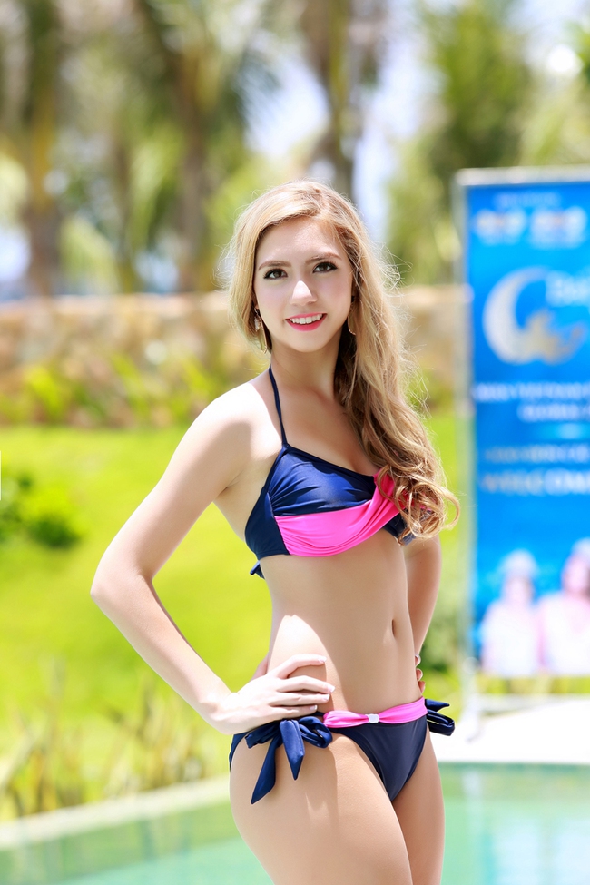 Th&iacute; sinh Hoa hậu bản sắc Việt to&agrave;n cầu khoe d&aacute;ng với bikini - Ảnh 10.