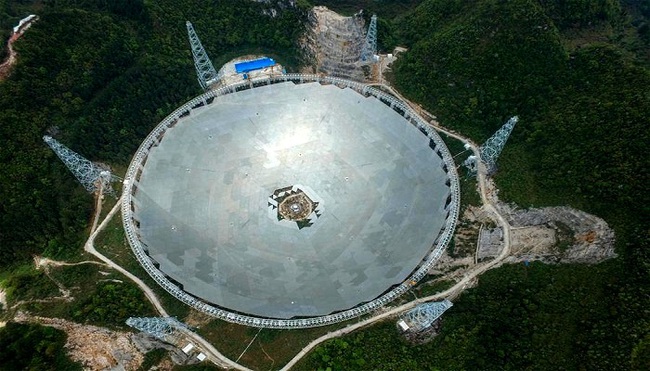 Trung Quốc khánh thành kính viễn vọng săn người ngoài hành tinh lớn nhất thế giới - Ảnh 3.
