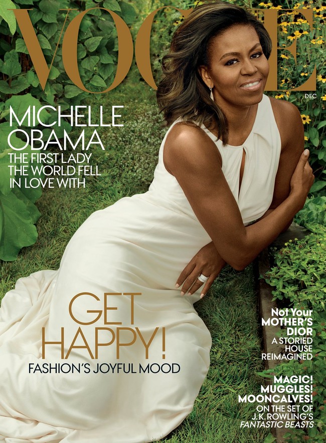 Sắp rời Nhà Trắng, bà Obama vẫn chễm chệ trên bìa Vogue lần thứ 3 - Ảnh 1.