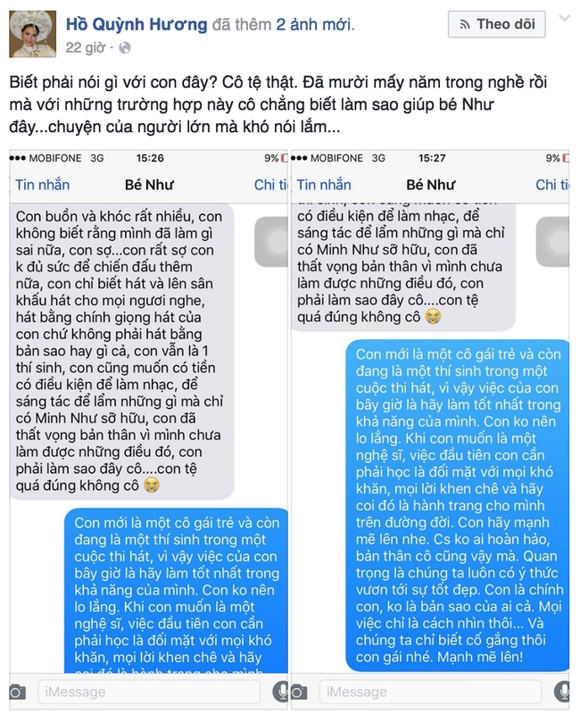 Gà chiến 17 tuổi của Hồ Quỳnh Hương suy sụp vì lời nhận xét của Tùng Dương? - Ảnh 4.