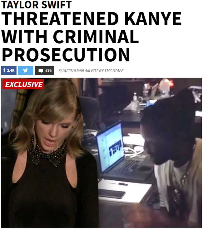Taylor Swift đã muốn Kim - Kanye thủ tiêu bằng chứng gian dối từ nhiều tháng trước - Ảnh 1.