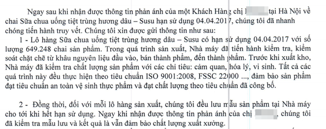 Vinamilk lên tiếng sau sự cố Susu lắng cặn: Hiện tượng này là vi chất, không gây hại cho sức khỏe - Ảnh 1.