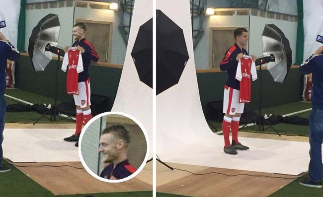 Fan Arsenal ăn mừng hụt vì ảnh ra mắt của Jamie Vardy fake - Ảnh 2.