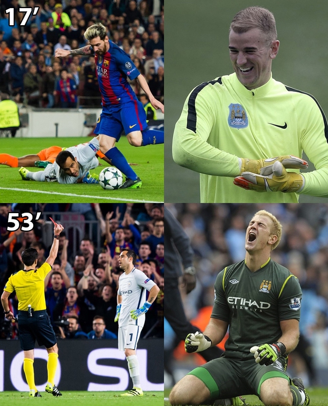 Ảnh chế: Pep Guardiola điên cuồng liên lạc với Joe Hart sau màn trình diễn thảm họa của Bravo - Ảnh 4.