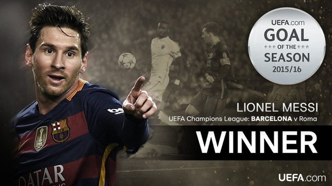Messi là chủ nhân của bàn thắng đẹp nhất mùa 2015/16 - Ảnh 1.