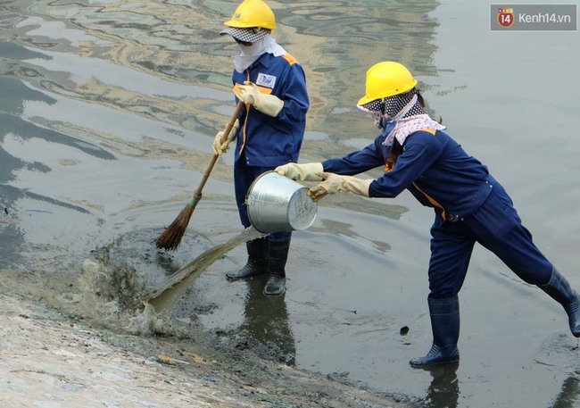 Hà Nội: Nạo hút hồ Ngọc Khánh sau 1 tháng “tra tấn” người dân bằng mùi hôi thối - Ảnh 2.