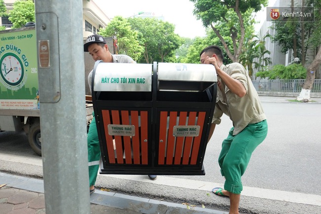 Những thùng rác in chữ Trung Quốc ở quanh hồ Hoàn Kiếm bất ngờ biến mất sau một đêm? - Ảnh 5.