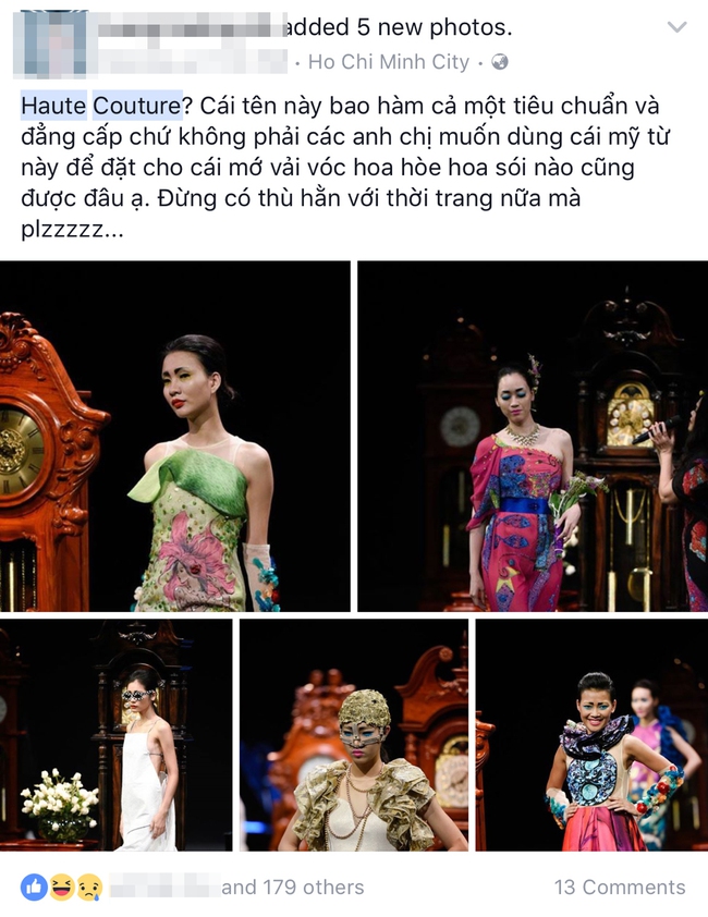 Haute Couture Việt Nam: Lại gây tranh cãi vì cách biệt 1 trời 1 vực với chuẩn quốc tế - Ảnh 5.