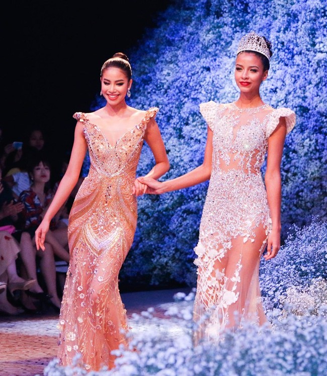 Sàn catwalk - Mặt trận mới để các Hoa hậu, Á hậu thi thố tài sắc - Ảnh 1.