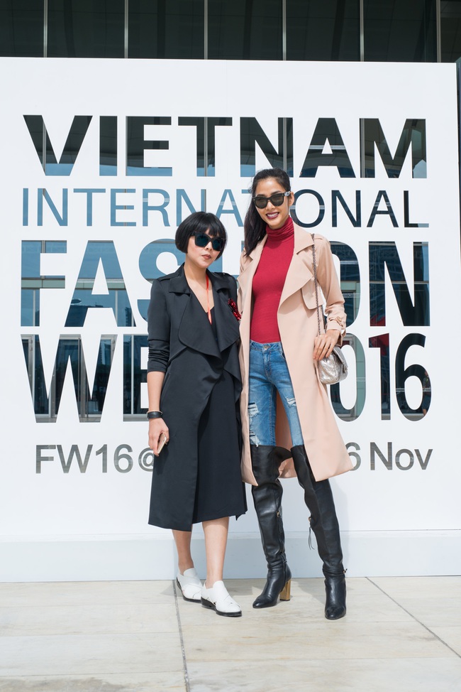 Hoàng Thùy ăn diện cá tính, dàn mẫu nhí cực xinh chuẩn bị cho Vietnam International Fashion Week ngày 3 - Ảnh 1.
