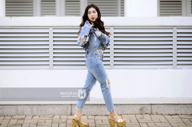 Street style 2 miền: Miền Nam tràn ngập denim, miền Bắc toàn đen cực ngầu - Ảnh 7.