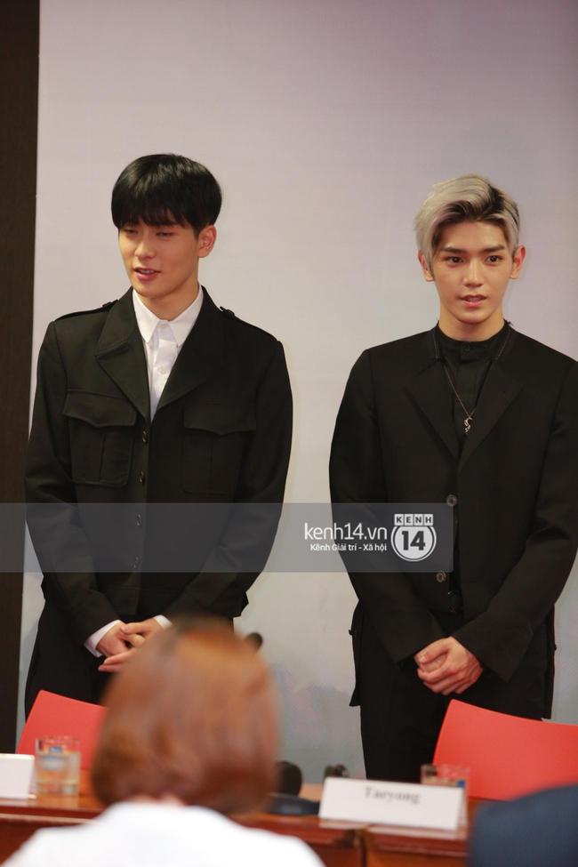 Cận cảnh nhan sắc Taeyong - Jaehyun (NCT-U) v&agrave; Luna f(x) tại buổi họp b&aacute;o - Ảnh 20.