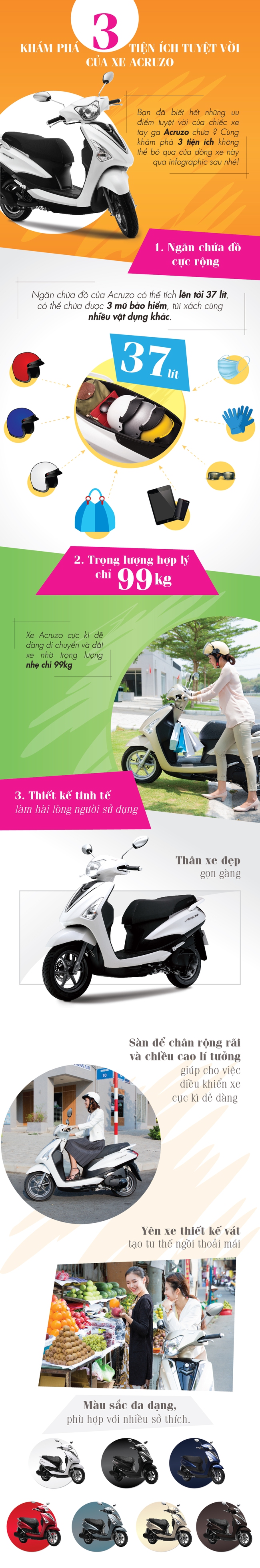 Kh&aacute;m ph&aacute; 3 tiện &iacute;ch tuyệt vời của xe Yamaha Acruzo - Ảnh 1.
